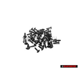 44x Genuine VW Oval Head Panel Screw H5X17 - 155853149