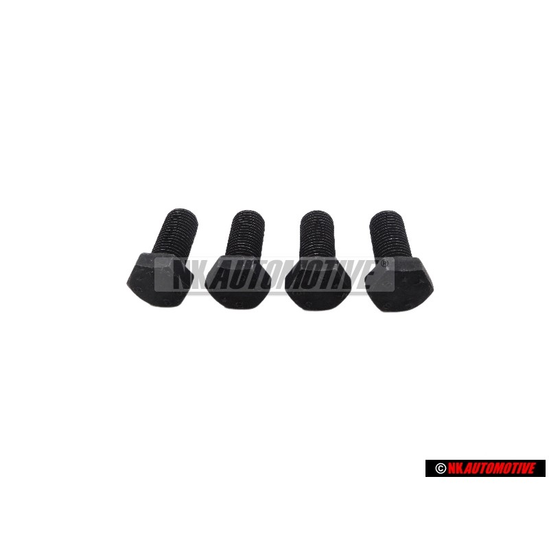 4x Genuine VW Safety Belt Hexagon Bolt 7 16x25 - 111857799