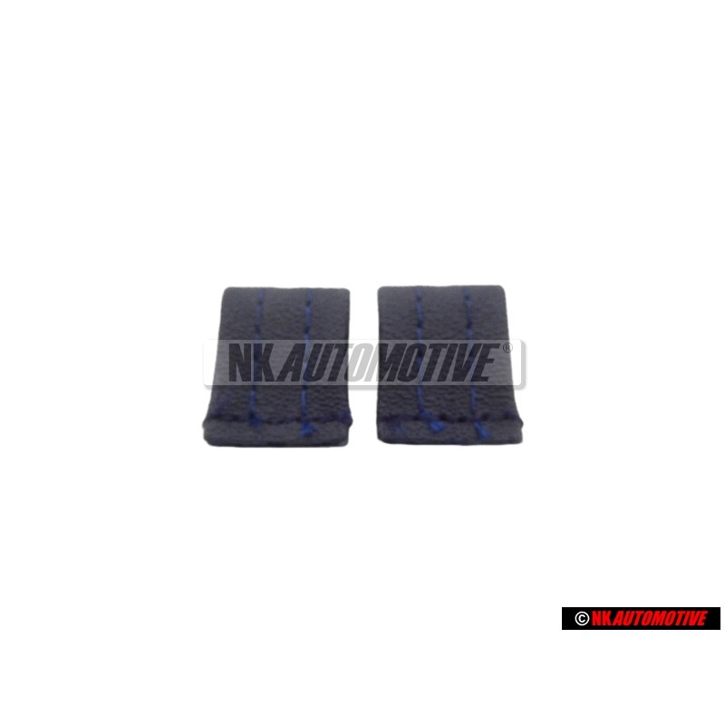 2x Genuine VW Loop Mauritius Blue - 155871893A F63