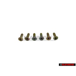 6x Genuine VW Counter Sunk Panel Screw 4.2x16 - N 0139981