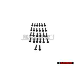 26x Genuine VW Oval Head Panel Screw 3.5x13 - N 01395819