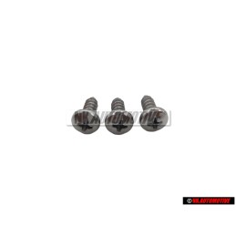 3x Genuine VW Oval Panel Screw 4.8x13 - N 0139681