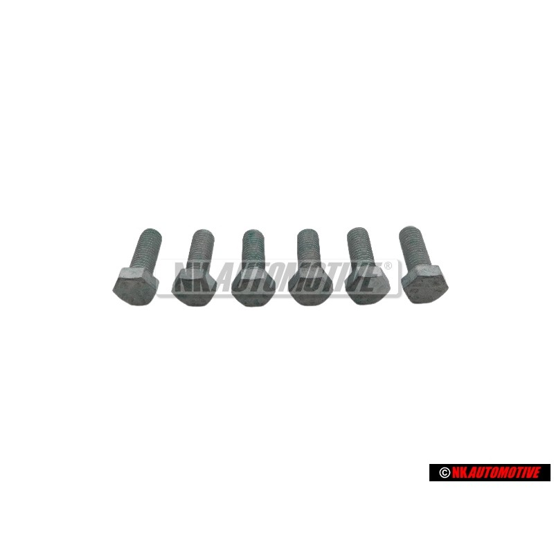 6x Genuine VW Front Control Arm Wishbone Ball Joint Hexagon Bolt - N 0402043