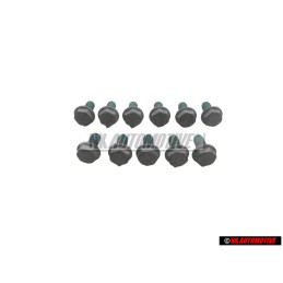 11x Genuine VW Hex Collared Bolt - N 90063904