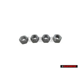 4x Genuine VW Hexagon Nut, Self-Locking - N 10209005