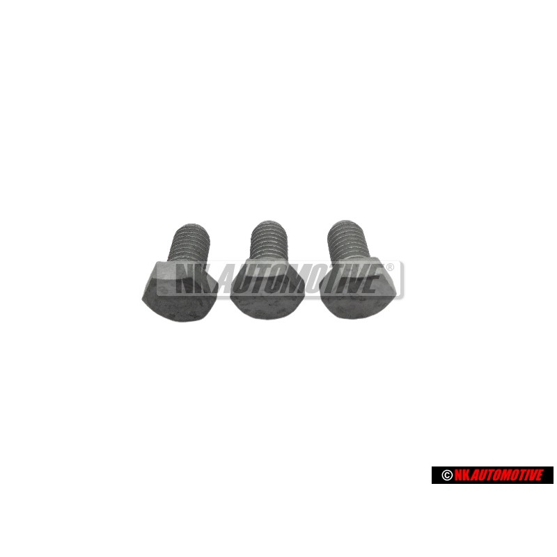 3x Genuine VW Bolt, Hexagon Head Self-Locking - N 0102276