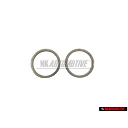2x Genuine VW Pressure Line to Oil Cooler Sealing Ring 16x20 - N 0138444