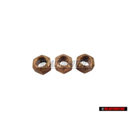 3x Genuine VW Hexagon Nut Self Locking - N 90085001