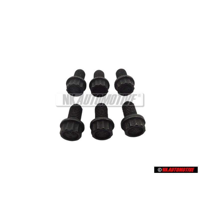 6x Genuine VW 12-Point Head Bolt - N 90320701
