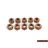 10x Genuine VW Hexagon Nut Self Locking - N 90085001