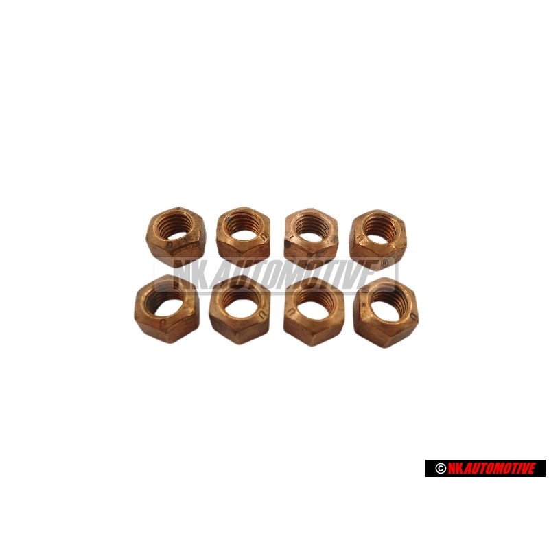 8x Genuine VW Hexagon Nut Self Locking - N 90085001