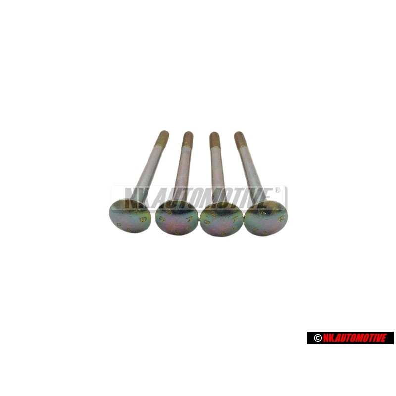 4x Genuine VW Flat Round Head Bolt - N 10016801