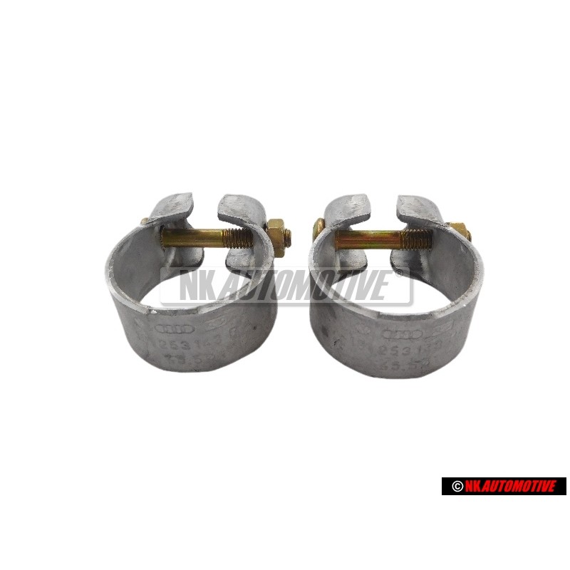 2x Genuine VW Exhaust Pipe Clamp 45.5 - 191253139H