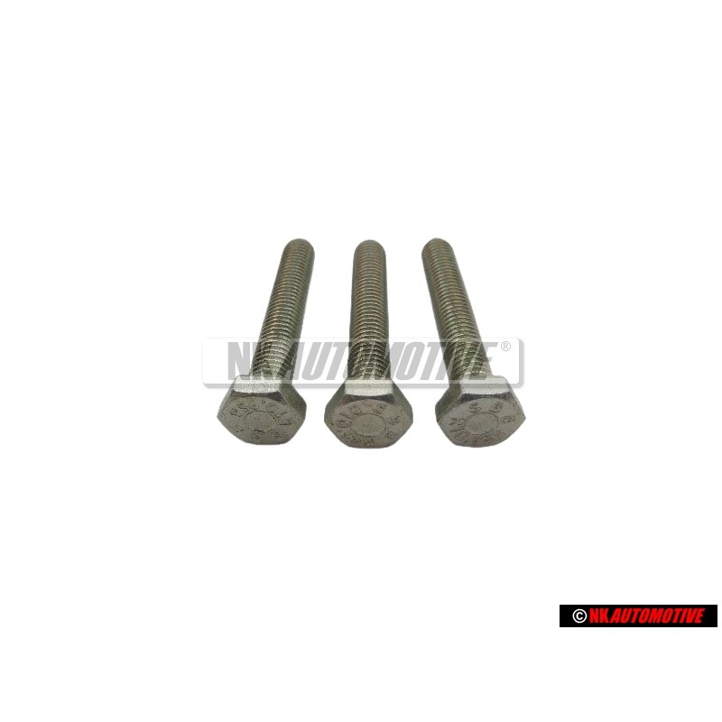 3x Genuine VW Hexagon Bolt M8x50 - N 0402622