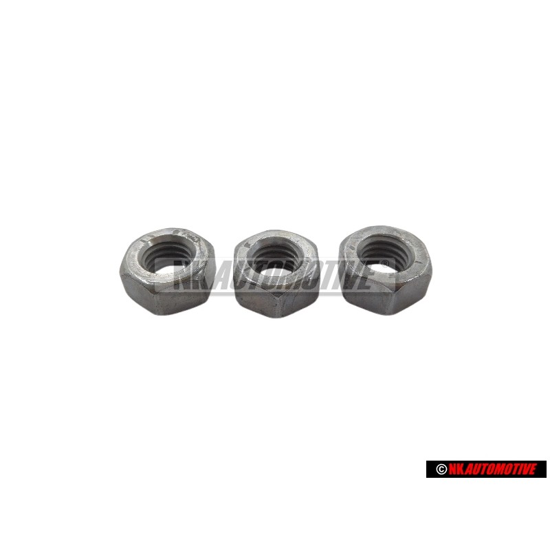 3x Genuine VW Hexagon Nut M8 - N 0110088