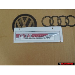 Genuine VW GTI Side Badge Emblem Chrome Red - 5G0853688ATJZQ