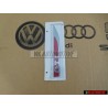 Genuine VW GTI Side Badge Emblem Chrome Red - 5G0853688ATJZQ