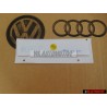 Genuine VW GTI Side Badge Emblem Chrome Red - 5G0853688ATJZQ