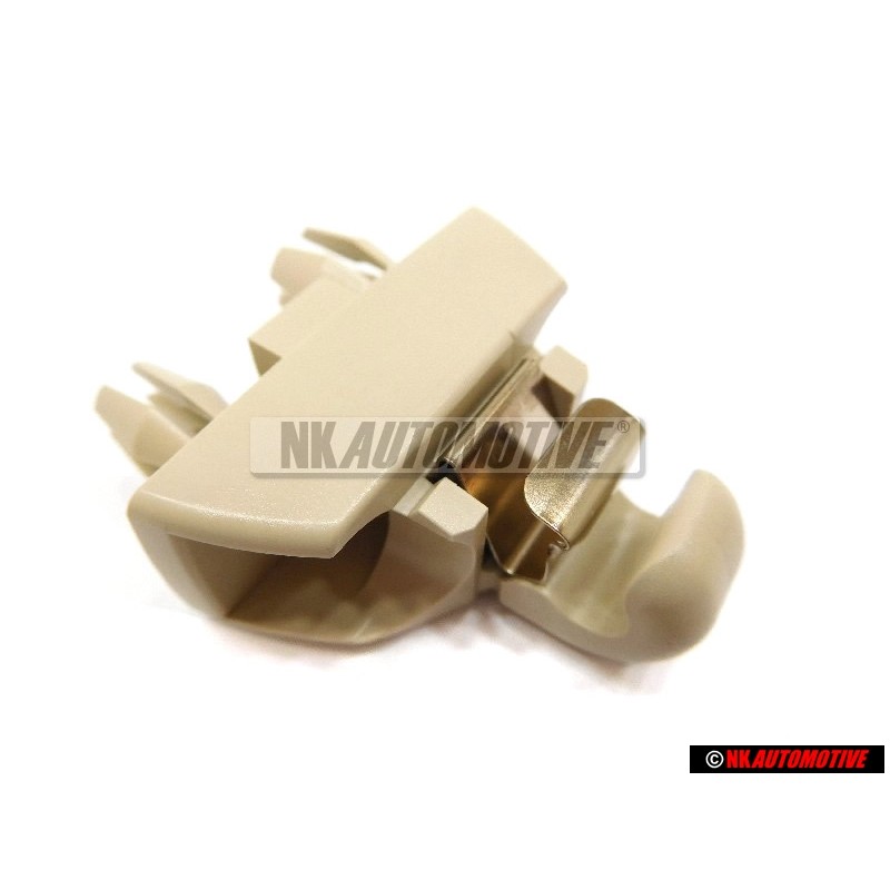 Genuine VW Retainer For Sun Visor Corn Silk Beige - 1S0857561 95T