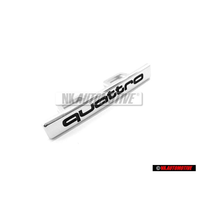 Genuine Audi QUATTRO Front Grill Badge Emblem Chrome - 4F9853736 2ZZ