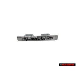 Genuine Audi QUATTRO Front Grill Badge Emblem Chrome - 4F9853736 2ZZ