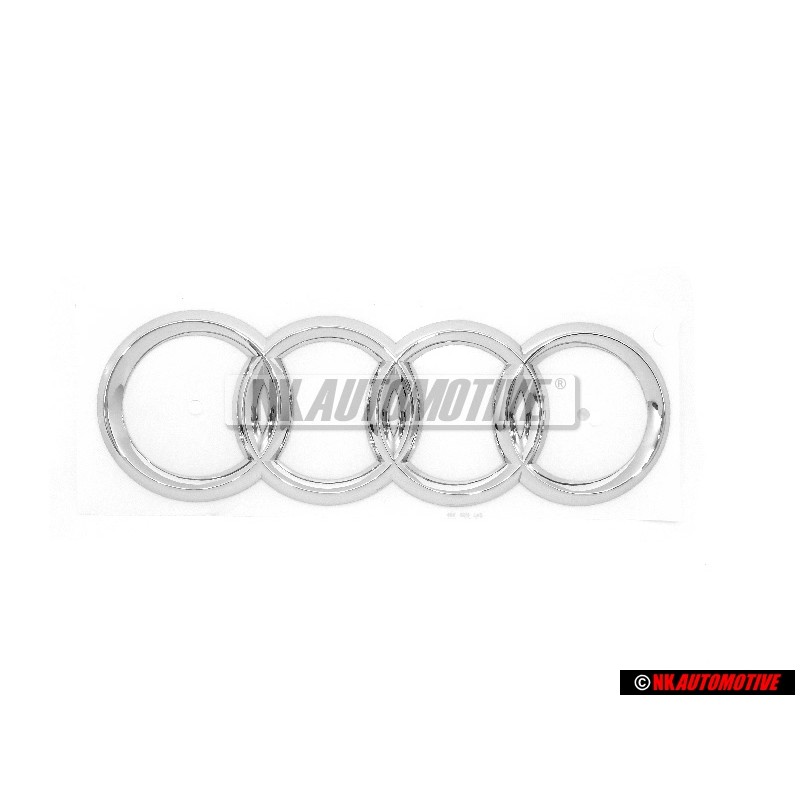 Genuine Audi Rings Rear Boot Badge Emblem Chrome - 4E0853742 2ZZ
