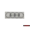 Genuine Audi Rings Rear Boot Badge Emblem Chrome - 4E0853742 2ZZ