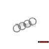 Genuine Audi Rings Rear Boot Badge Emblem Chrome - 4E0853742 2ZZ