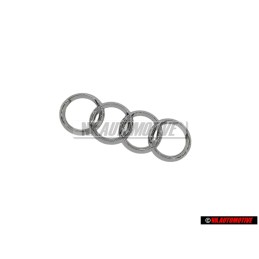 Genuine Audi Rings Rear Boot Badge Emblem Chrome - 4E0853742 2ZZ