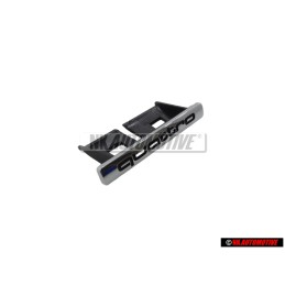 Genuine Audi QUATTRO Front Grill Badge Emblem Chrome - 4E0853736C 2ZZ
