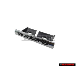 Genuine Audi QUATTRO Front Grill Badge Emblem Chrome - 4E0853736C 2ZZ