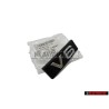 Genuine Audi V6 Front Grill Badge Emblem Black Chrome - 4E0853736E 2ZZ