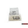 Genuine Audi 1.8 Rear Boot Badge Emblem Chrome - 8L0853743E 2ZZ