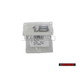 Genuine Audi 1.8 Rear Boot Badge Emblem Chrome - 8L0853743E 2ZZ