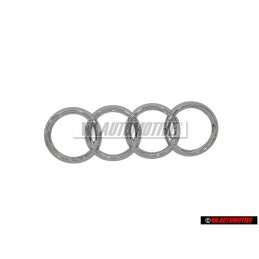 Genuine Audi Rings Rear Boot Badge Emblem Chrome - 4B5853742 2ZZ