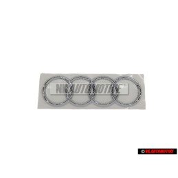Genuine Audi Rings Rear Boot Badge Emblem Chrome - 4B5853742 2ZZ