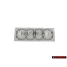 Genuine Audi Rings Rear Boot Badge Emblem Chrome - 4B5853742 2ZZ