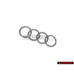 Genuine Audi Rings Rear Boot Badge Emblem Chrome - 4B5853742 2ZZ