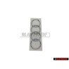 Genuine Audi Rings Rear Boot Badge Emblem Chrome - 4B5853742 2ZZ
