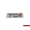 Genuine Audi TDI Rear Boot Badge Emblem Chrome Red - 4A9853737 2ZZ