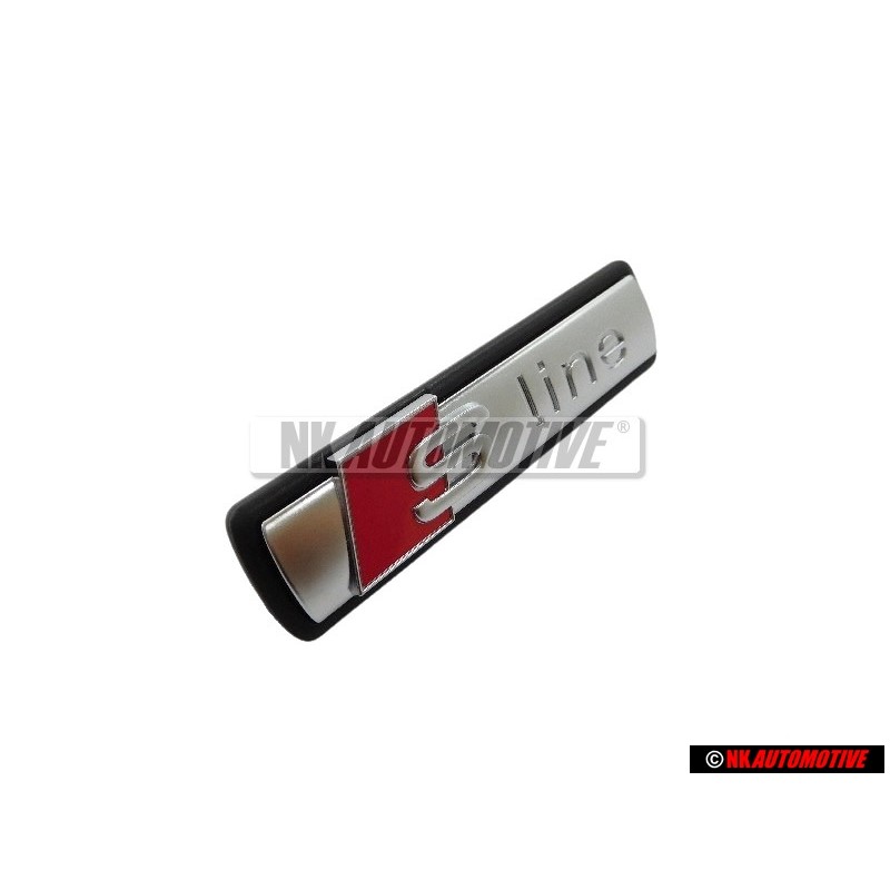 Genuine Audi S-LINE Front Grill Badge Emblem Chrome Red - 4F0853736A VUJ