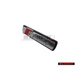 Genuine Audi S-LINE Front Grill Badge Emblem Chrome Red - 4F0853736A VUJ