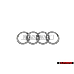Genuine Audi Rings Rear Boot Badge Emblem Chrome - 8D5853742 2ZZ