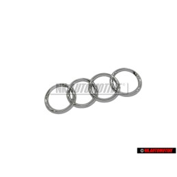 Genuine Audi Rings Rear Boot Badge Emblem Chrome - 8D5853742 2ZZ
