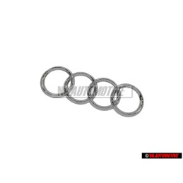 Genuine Audi Rings Rear Boot Badge Emblem Chrome - 8D5853742 2ZZ