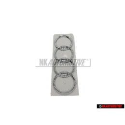 Genuine Audi Rings Rear Boot Badge Emblem Chrome - 8D5853742 2ZZ