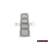 Genuine Audi Rings Rear Boot Badge Emblem Chrome - 8D5853742 2ZZ