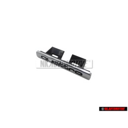 Genuine Audi QUATTRO Front Grill Badge Emblem Chrome - 8E0853736 2ZZ