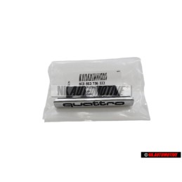 Genuine Audi QUATTRO Front Grill Badge Emblem Chrome - 8E0853736 2ZZ
