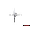 Genuine Audi QUATTRO Front Grill Badge Emblem Chrome - 8K9853736 2ZZ
